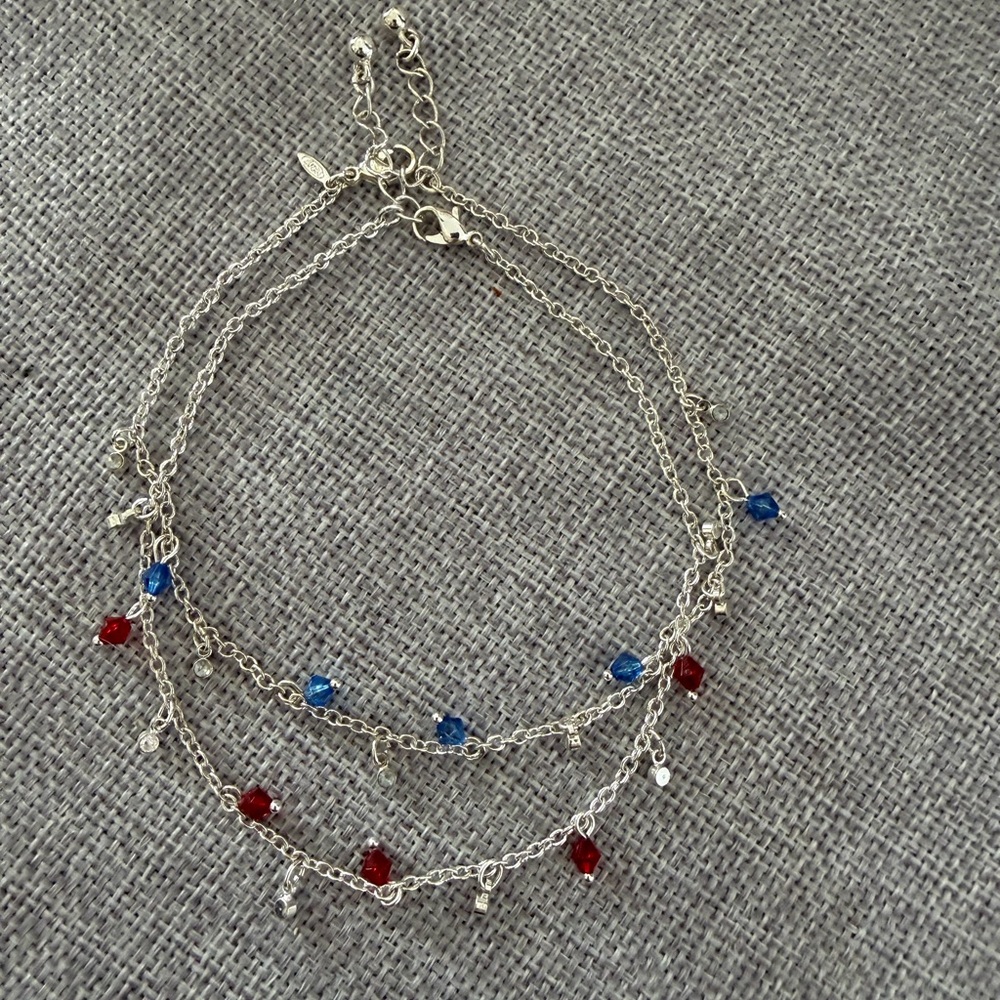 Avon Shades of Brights Anklet | Set of 2 | Blue & Red